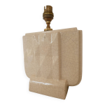 Pied de lampe cr�me en c�ramique craquel�e de style scandinave