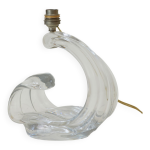 Pied de lampe en cristal maison daum france circa 1960