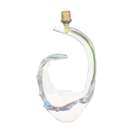 Pied de lampe cristal signé schneider france 2, 618 kg - pour 38 cm de haut Pied de lampe cristal signé schneider france 2, 618 kg - pour 38 cm de haut