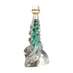 Pied de lampe en cristal vintage 1960 Pied de lampe en cristal vintage 1960