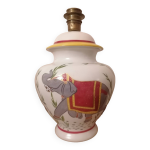 Pied de lampe dcors elephants