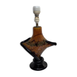 Pied de lampe à poser design en verre moulé Pied de lampe à poser design en verre moulé