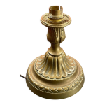 Pied de lampe en forme de bougeoir bronze 17 cm haut de douille