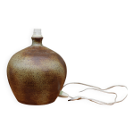 Pied de lampe en grs artisanal pice unique au style brut et naturel