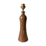 Pied de lampe grs email cendres