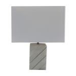 Pied de lampe en pierre sclupte avec abat - jour