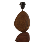 Pied de lampe en pierre sculptée, circa 1970 Pied de lampe en pierre sculptée, circa 1970