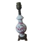 Pied de lampe porcelaine et pied en bronze