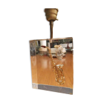 Pied de lampe en r�sine fractale avec inclusion par pierre giraudon vers 1970