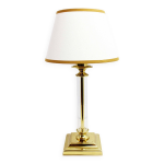 Pied de lampe de style regence en laiton et plexiglas 1970 Pied de lampe de style regence en laiton et plexiglas 1970