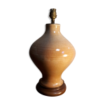 Pied de lampe terre cuite verniss avec douille 35x20