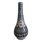 Pied de lampe, vase en terre cuite safi maroc