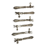 Pinces  manchons de canard argent, minerve xix me