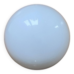 Plafonnier ou applique murale demi lune 20 cm verre opaline blanc 1960 1970