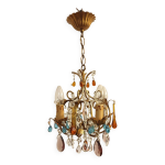 Plafonnier en cristal. espagne, années 1960. Plafonnier en cristal. espagne, années 1960.
