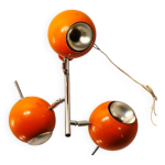 Plafonnier eye ball vintage seventies orange Plafonnier eye ball vintage seventies orange