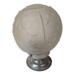 Plafonnier globe art dco