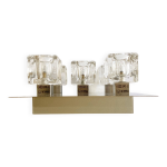 Plafonnier métal brossé et globes en verre, 5 bougies halogènes Plafonnier métal brossé et globes en verre, 5 bougies halogènes