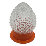 Plafonnier orange pomme de pin