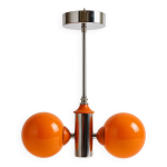 Plafonnier orange space age