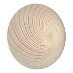 Plafonnier en verre de murano pink swirl par venini