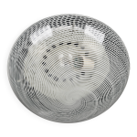 Plafonnier en verre murano venini vintage avec tourbillon