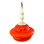 Plafonnier vintage lustre opaline année 70 Plafonnier vintage lustre opaline année 70