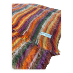 Plaid / couverture en laine mohair brun de vian - tiran