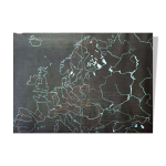 Plaque d ardoise mixte et naturelles en caoutchouc pour l criture  la craie  l europe  1968
