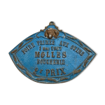 Plaque concours agricole molles allier foire prim�e aux ovins 1 mai 1987,