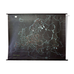 Plaque de mixte caoutchouc ardoise et naturel pour l criture  la craie, terre, 1968