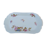 Plat ancien du xixeme charles pillivuyt mehun france fleurs et papillons Plat ancien du xixeme charles pillivuyt mehun france fleurs et papillons