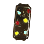 Plat  cake des annes 1950  motifs abstraits