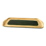 Plat  cake en cramique mail vert salins modle  capvern  annes 60 - 70