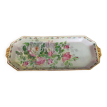 Plat  cake en porcelaine marque a en creux