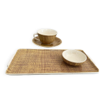 Plat  cake soucoupe tasse et ramequin