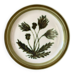 Plat céramique gien « herbier » 29 cm Plat céramique gien « herbier » 29 cm