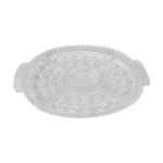 Plat à compartiments apéritif cristal ancien vintage Plat à compartiments apéritif cristal ancien vintage