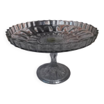 Plat compotier coup  fruits verre