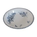 Plat creux rond sarreguemines u&c vga - dcor floral 19me