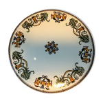 Plat en faïence gien Plat en faïence gien
