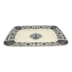 Plat en faence de gien  terre de fer , service  ibis , 1876