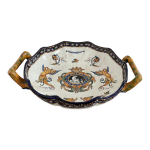Plat, faïence de gien, xixème siècle, décor renaissance Plat, faïence de gien, xixème siècle, décor renaissance