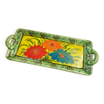 Plat fleuri en c�ramique