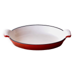 Plat  four en fonte rouge