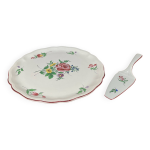 Plat � gateau avec pelle � tarte kg luneville modele reverbere 1950