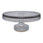 Plat gteau transparent boules 04