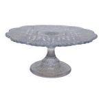 Plat gteaux transparent verre manage d26