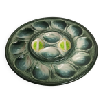 Plat  hutres cramique st clment vintage