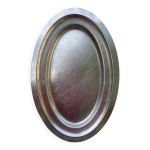 Plat en inox ovale, signé rémi letang Plat en inox ovale, signé rémi letang